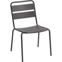 Bild für Hespéride Garten-stapelstuhl Phuket Graphit aus epoxybehandeltem Stahl