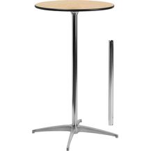 Bild für Flash Furniture Bistrotisch aus Birkenholz – Höhenverstellbarer Bartisch für Veranstaltungen