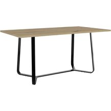 Bild für byLIVING Esstisch Talea / Moderner Küchentisch in Artisan Eichen-Optik / Gestell Metall schwarz pulverbeschichtet / Großer Esstisch / B 160