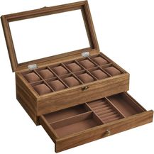 Bild für Songmics Uhrenbox mit 12 Fächern
