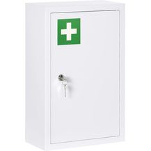 Bild für Kleankin Medizinschrank Medikamentenschrank, Wandschrank mit 3 Fächern, 2 Schlüsseln (Hängeschrank, 1-St, Apothekerschrank)