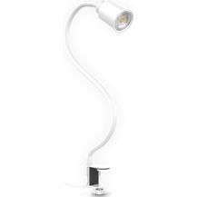 Bild für LED Klemmleuchte Leselampe flexibel Tischlampe Bettlicht Flexarm weiß 5W GU10