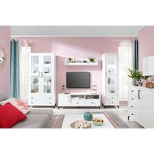 Bild für 99rooms Arm Wohnzimmerset Weiß Hochglanz