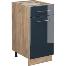 Bild für Küchenunterschrank Fame-Line Dunkelblau Hochglanz 40 cm ohne Arbeitsplatte Vicco