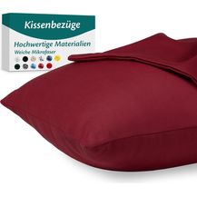 Bild für Kissenbezug 40x70 Mikrofaser Premium 2er Set Kissenhülle Deko für Kissen Bett/Sofa Stoff Superweicher Resistent Hypoallergen Anti-Milben Atmungsaktiv Kopfkissenbezug mit Verdecktem Zip Voll Waschbar