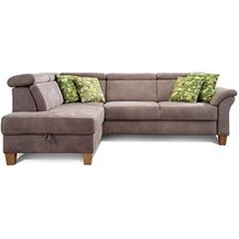 Bild für Cavadore Schlafsofa Ammerland mit Ottomane links / Federkern-Sofa im Landhausstil mit verstellbaren Kopfstützen