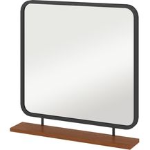 Bild für HOMCOM Wandspiegel 54,5 x 50,5 cm mit Ablage aus Holz (Flurpiegel, 1-St, Dekospiegel)