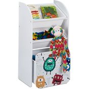Schmales Kinderregal mit Monstern