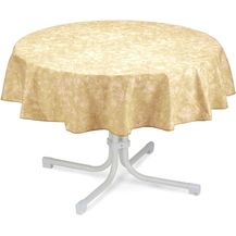 Bild für Tischdecke rund 160cm beige-marmoriert