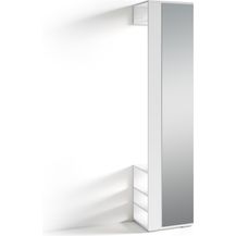 Bild für byLIVING Flurgarderobe BEN / Garderobe matt weiß mit Spiegel / Spiegelschrank für den Flur mit Kleiderstange und Ablage / B 40