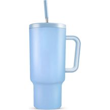 Bild für HT Thermobecher Trinkflasche mit Strohhalm 1.2L