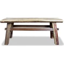 Bild für vidaXL Bank Gemischtes Altholz und Massivholz Teak 100x28x43 cm 244497