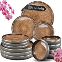 Bild für Moritz & Moritz Tafelservice Moritz & Moritz SOLID 18tlg Geschirrset Beige (18-tlg)