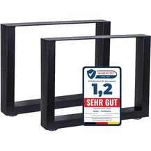 Bild für Melko 2X Tischbeine 64x40 cm Tischkufen Tischgestell Tischuntergestell inkl. Bodenschoner