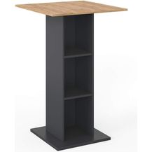 Bild für Bartisch Rodeo Anthrazit 70 x 70 cm Vicco