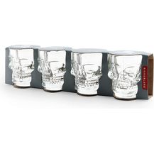 Bild für Kikkerland GL06 Schnapsglas Skull im 4-er Set
