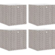 Bild für vidaXL Faltboxen 4 Stk. Braun 32x32x32 cm Vlies 4018985