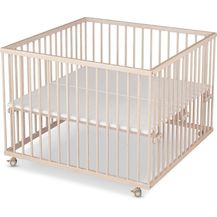 Bild für Sämann Laufgitter Testsieger mit Matratze 100x100 natur