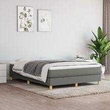 Bild für Boxspringbett Dunkelgrau 140x190 cm Stoff [3120607]