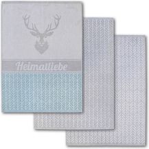 Bild für Dyckhoff Geschirrtuch Heimat, mit 3 verschiedenen Motiven, Heimatliebe, (Set, 3-tlg)