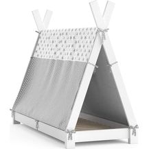 Bild für Vitalispa Kinderbett Hausbett Tipi + Überwurf 70x140 cm Indianerzelt Indianerbett