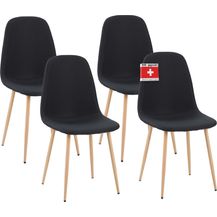 Bild für Esszimmerstühle 4er Set FANO schwarz