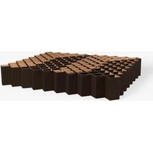 Bild für ROOM IN A BOX Bett 2. 0 L/Schwarz: Klappbett aus Wellpappe 160 180 200x200 cm und Zwischengrößen. Auch als Gästebett. Lattenrost Nicht nötig.