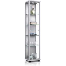 Bild für K-Möbel Glasvitrine C1014 (Glasvitrine (176x37x33 cm)
