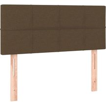 Bild für vidaXL Kopfteil Polsterkopfteil Bettkopfteil Betthaupt für Bett Bettgestell Bettrahmen Schlafzimmer Bettzubehör Dunkelbraun 90 x 5 x 78/88cm Stoff