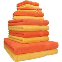 Bild für Betz Handtuch Set 12-TLG. Handtuch-Set Premium honiggelb/blutorange, Baumwolle, (12-tlg)