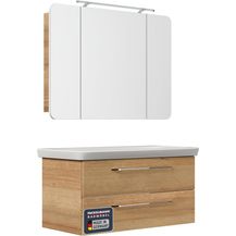 Bild für FACKELMANN MILANO Waschtisch Set mit Spiegelschrank 107 cm breit
