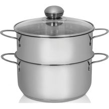 Bild für Karl Krüger KEC16 Kartoffeldämpfer Edelstahl mit Glasdeckel 16 cm / Gemüse-Dünster / INDUKTION