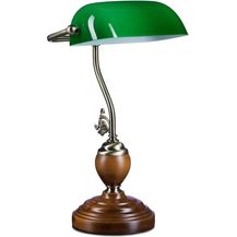 Bild für Bankerlampe JONES mit Holzfuß 10016607