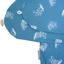 Bild für Hobea 'Federn' Stillkissenbezug für Stillkissen 190 cm blau