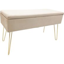 Bild für ECHTWERK Sitzhocker Sitzbank Scarlett mit Samtbezug