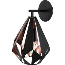 Bild für Eglo 49992 Wandleuchte Vintage CARLTON 1 Stahl schwarz