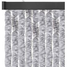 Bild für Flauschvorhang 160x200 cm in Meliert hellgrau