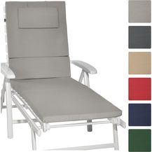 Bild für Beautissu Rollliegenauflage Loft RL 200 x 60 x 5 cm Hellgrau