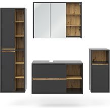 Bild für Badmöbel-Set Viola Anthrazit 4 Teile Vicco