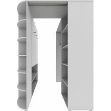 Bild für Stylefy Lio Eckkleiderschrank mit Falttüren Weiß Beton