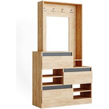 Bild für Garderobe Evia Goldkraft Eiche 100 x 180 cm Vicco