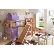 Bild für Ticaa Podestbett mit Rutsche Tino Buche Natur