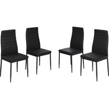 Bild für Esszimmerstuhl Grand Schwarz 42.5 x 48 cm 4er Set Vicco