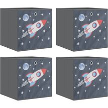 Bild für vidaXL Faltboxen 4 Stk. Grau 32x32x32 cm Vlies 4018987