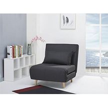 Bild für Artdeco Schlafsessel Stoff schwarz klein