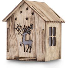 Bild für DecoKing LED Deko Weihnachten Leuchthaus Rentier Holz Beleuchtung Silva Hut