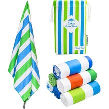 Bild für 4Monster Strand Handtuch Streifen bunt Mikrofaser 160x80 Reisehandtuch Sport