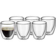 Bild für WMF Kult doppelwandige Espressotassen Glas Set 6-teilig