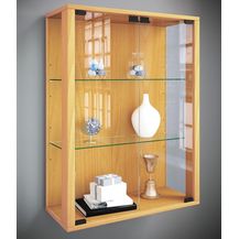 Bild für VCM Wandvitrine Udina 904122 Buche H. 80 x B. 60 x T. 25 cm