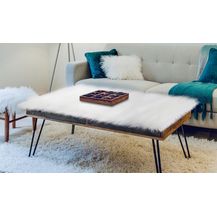 Bild für Dekofell creme / weiß